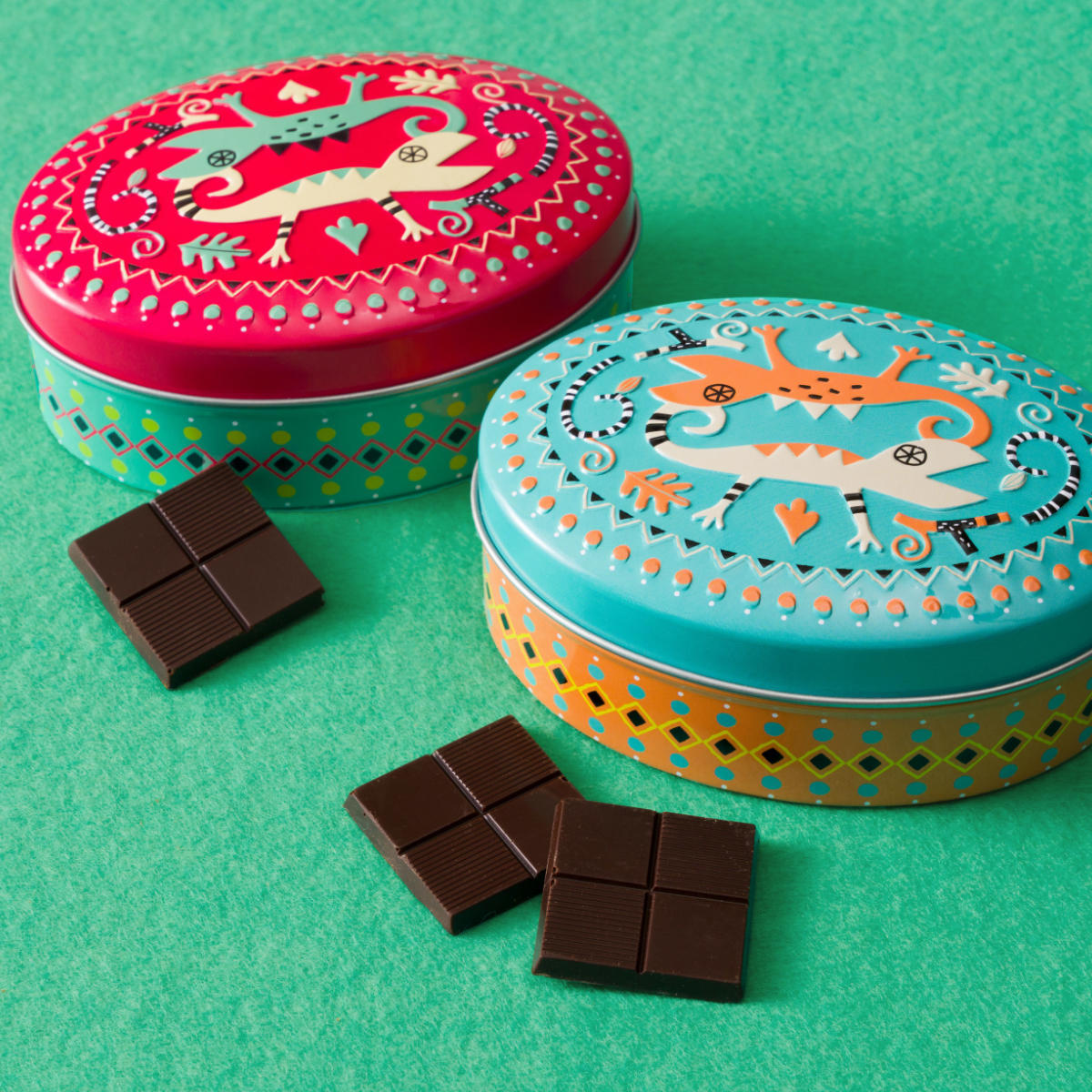 カカオの森 トカゲ缶（レッド/ブルー）各種:カカオの森 トカゲ缶（レッド/ブルー）各種