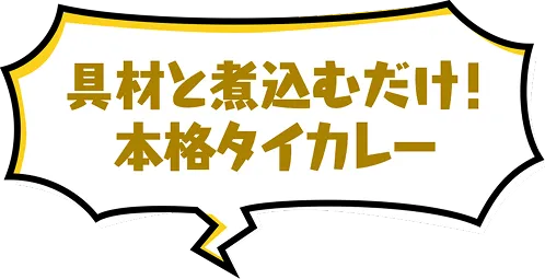 具材と煮込むだけ！本格タイカレー