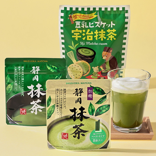 <b>『抹茶』特集</b><br>抹茶の味わい楽しめる焼き菓子やドリンク、デザートなど豊富なラインナップを揃えました。
