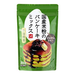 国産米粉のパンケーキミックス　宇治抹茶　200g