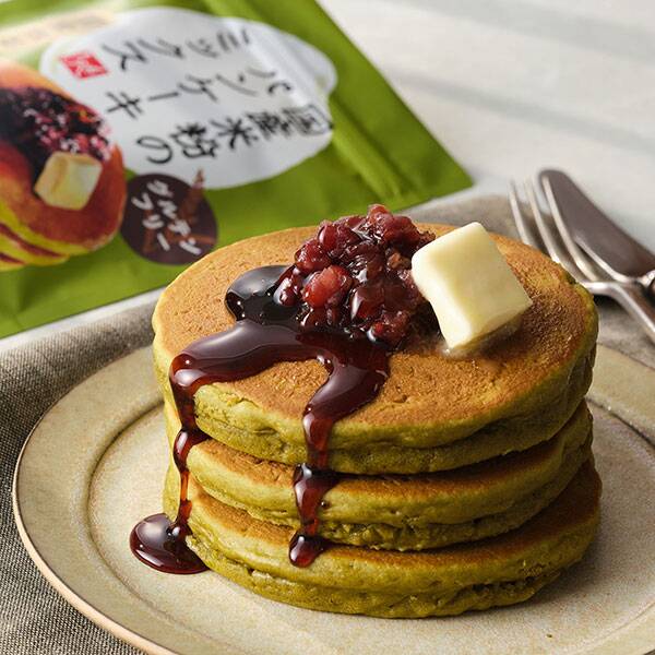 国産米粉のパンケーキミックス　国産抹茶　200g