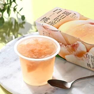 黄金の果実　岡山県産白桃ゼリー2連　240g