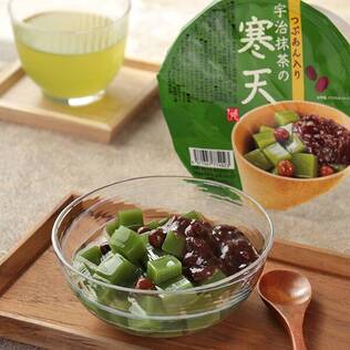 つぶあん入り　宇治抹茶の寒天　280g【賞味期限：2025/7/5】