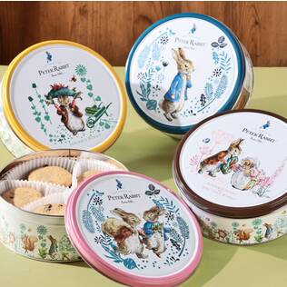 ピーターラビット　ラウンドティン　チョコチップクッキー　150g