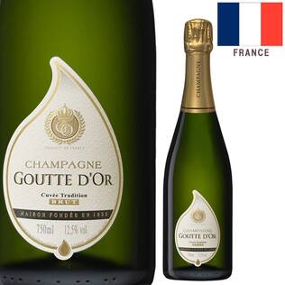 【お酒】シャンパーニュ　グート・ドール　キュヴェ・トラデション・ブリュット　ドロップラベル（白・発泡）750ml