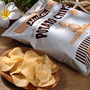 フラ印　アメリカンポテトチップス　スモーキーバーベキュー味　143g