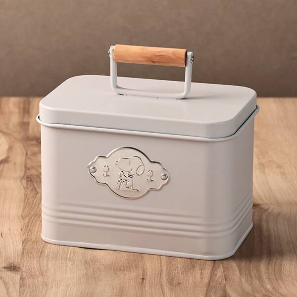 オンラインストア限定　スヌーピー　ウッドハンドルスクエアティン120g