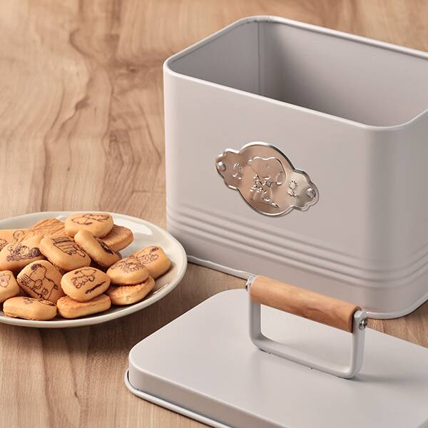 オンラインストア限定 スヌーピー ウッドハンドルスクエアティン120g