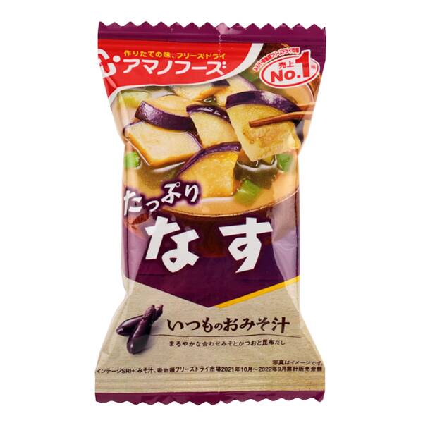 アマノフーズ　いつものおみそ汁　なす　1p