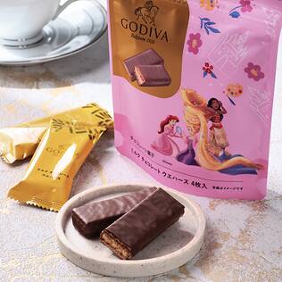 ミルクチョコレート　ウエハース（ディズニープリンセス）　4p