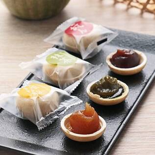 お餅が入った3種の最中　130g【賞味期限：2025/6/13】