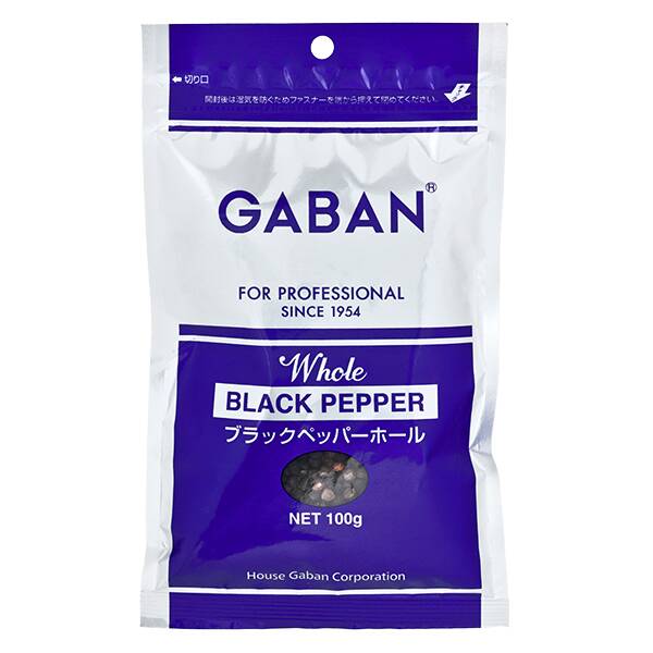 ギャバン　ブラックペッパー　ホール　100g