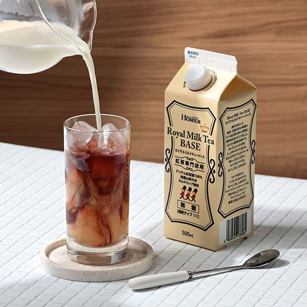 ホーマー　ロイヤルミルクティベース　無糖　500ml