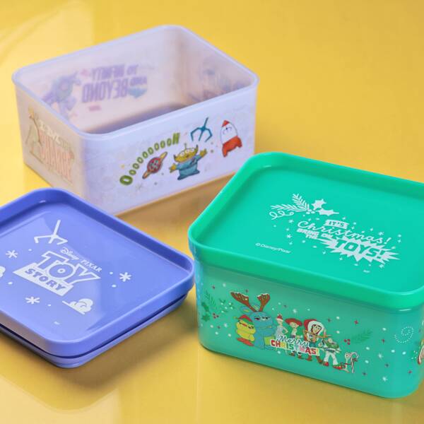 オンラインストア限定　トイ・ストーリー　クリアスクエアコンテナ　1個【クリスマス】
