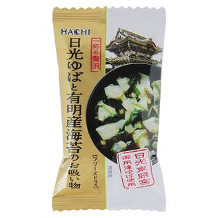 ハチ食品　一杯の贅沢　日光ゆばと有明産海苔のお吸い物　1p