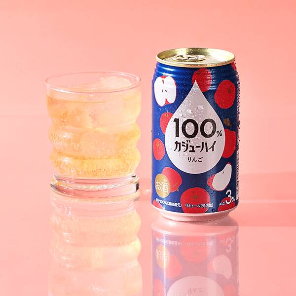 【お酒】オンラインストア限定　100%カジューハイ　りんご　チューハイ缶　340ml