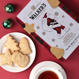 オンラインストア限定　ウォーカー　サンタクロース　フェスティブ缶　#1514　250g【クリスマス】