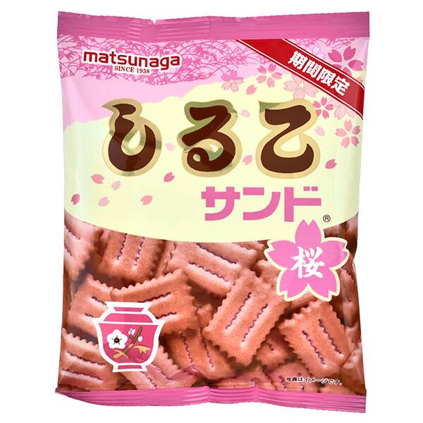 松永製菓　しるこサンド　桜　55g