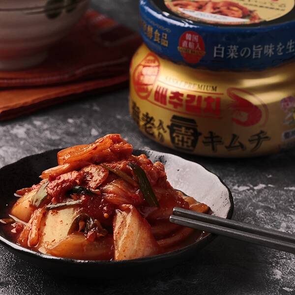 【冷蔵】三輝　海老入り壺キムチ　250g【賞味期限：2026/6/10】