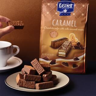 カストナー　チョコレートウエハース（キャラメル）　195g