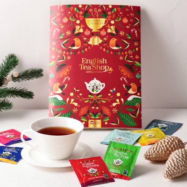 オンラインストア限定　イングリッシュティーショップ　ブックスタイルアドベントティーカレンダー　24p【クリスマス】