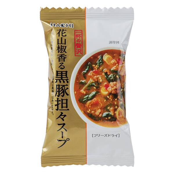 ハチ食品　一杯の贅沢　花山椒香る黒豚担々スープ　1p