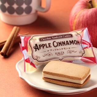 チョコレートサンドクッキー　アップルシナモン　1p【賞味期限：2026/5/6】