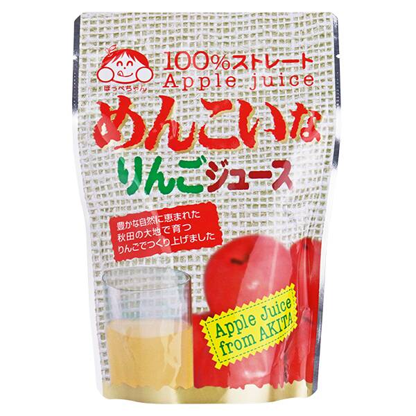 秋田ニューバイオファーム　めんこいなリンゴジュース　185ml