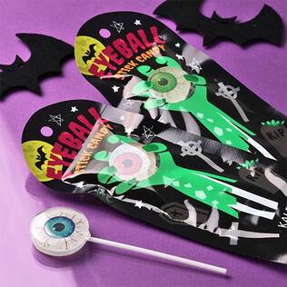 めだまスティックキャンディ　1p【ハロウィン】