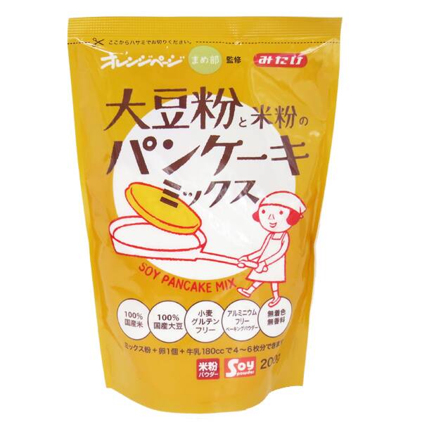 みたけ食品　大豆粉と米粉のパンケーキミックス　200g