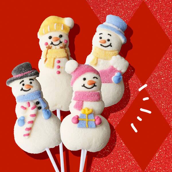 マシュマロ　ロリポップ（スノーマン）　35g【クリスマス】