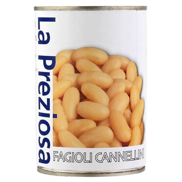 ラ・プレッツィオーザ　白いんげん豆（カンネッリーニ）水煮缶　400g
