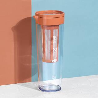水出しドリンクボトル　1100ml（アプリコットオレンジ） 1個