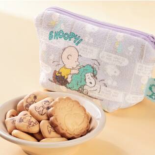 スヌーピー　パイルポーチ　1個
