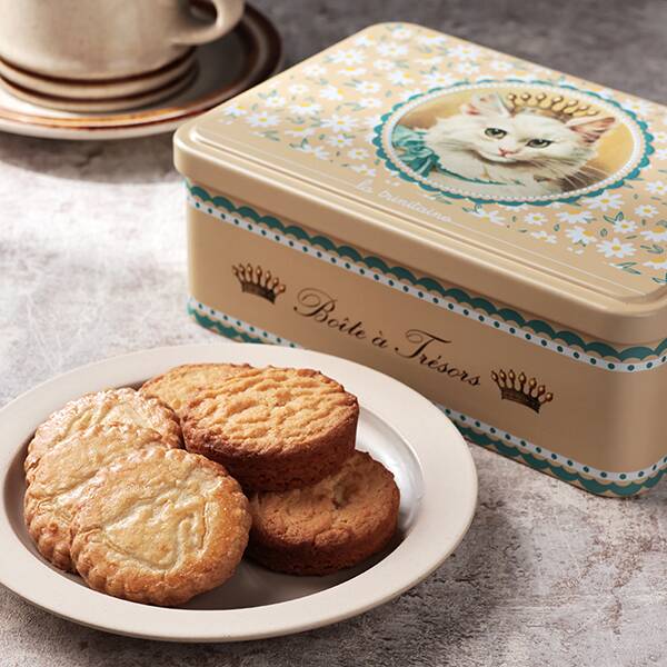 オンラインストア限定　ラ・トリニテーヌ　クッキー　ロイヤルキャッツ　オレンジ　350g