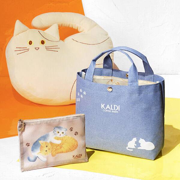 【⭐︎にゃんこ⭐︎】ANAポーチ4点セット+カルディ福袋バッグと中身6点 抽選販売】オンラインストア限定 ネコバッグ＆もちもちネコ