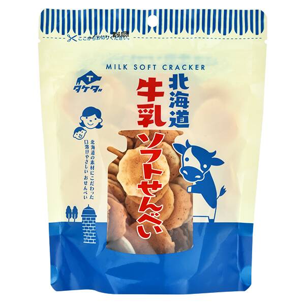 タケダ製菓　北海道牛乳ソフトせんべい　65g