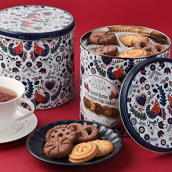 ヤコブセン　クッキーアソート（ホリデーティン）　454g【クリスマス】