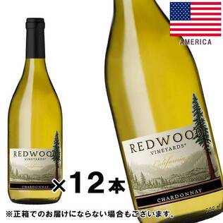 【お酒】＜12本＞レッドウッド　シャルドネ（白）　750ml