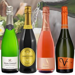 【お酒】オンラインストア限定　辛口泡　厳選4本セット