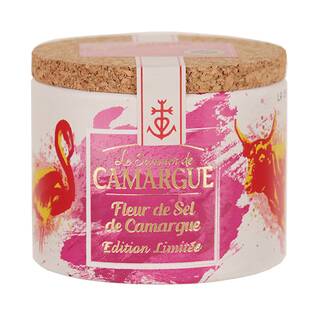 カマルグ　フルール・ド・セル（限定デザイン）　125g（フラミンゴ＆雄牛）