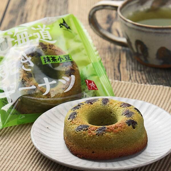 北海道から 北海道焼きドーナツ 抹茶小豆 1個 - カルディコーヒー