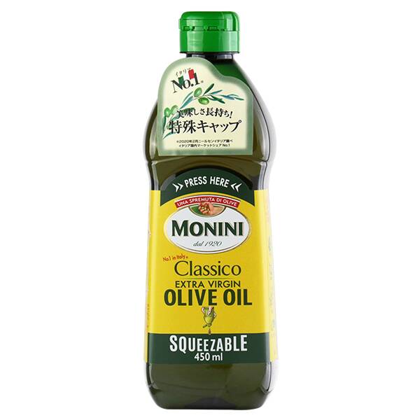 モニーニ　EXVオリーブオイル　スクイーズボトル　412g