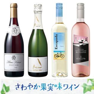 【お酒】オンラインストア限定　さわやか果実味ワイン　厳選4本セット