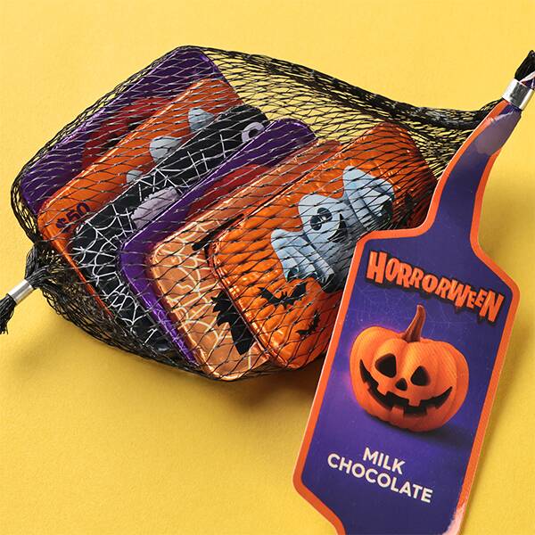 ワルコール　ハロウィンバンクノートネットチョコレート　70g【ハロウィン】