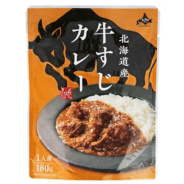 北海道から　北海道産牛すじカレー　180g