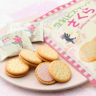 豆乳ビスケット　さくらクリーム　10p