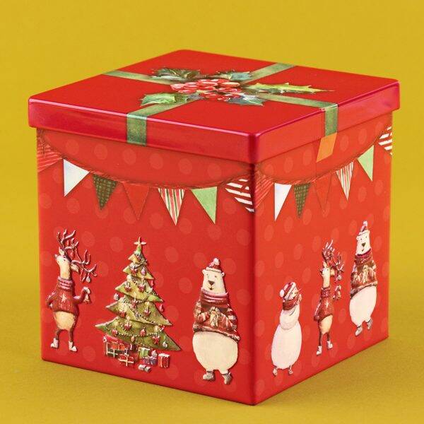 クリスマスプレゼントボックス缶 1個 カルディコーヒーファーム オンラインストア