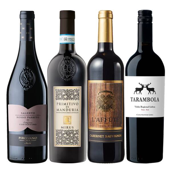 【お酒】オンラインストア限定　濃いする赤ワイン 厳選4本セット