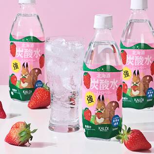 北海道炭酸水　ストロベリー　北海道恵庭の天然水使用　500ml